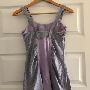 lululemon purple double cross strap tank